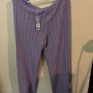 Women's Wide Leg Pants in Lavender